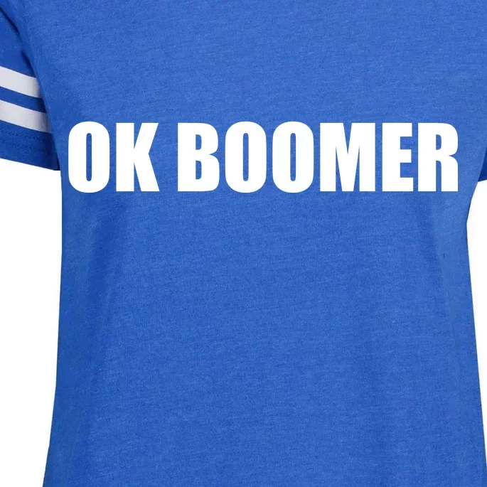 Ok Boomer Okay Gen Z Millennials Generation Enza Ladies Jersey Football T-Shirt