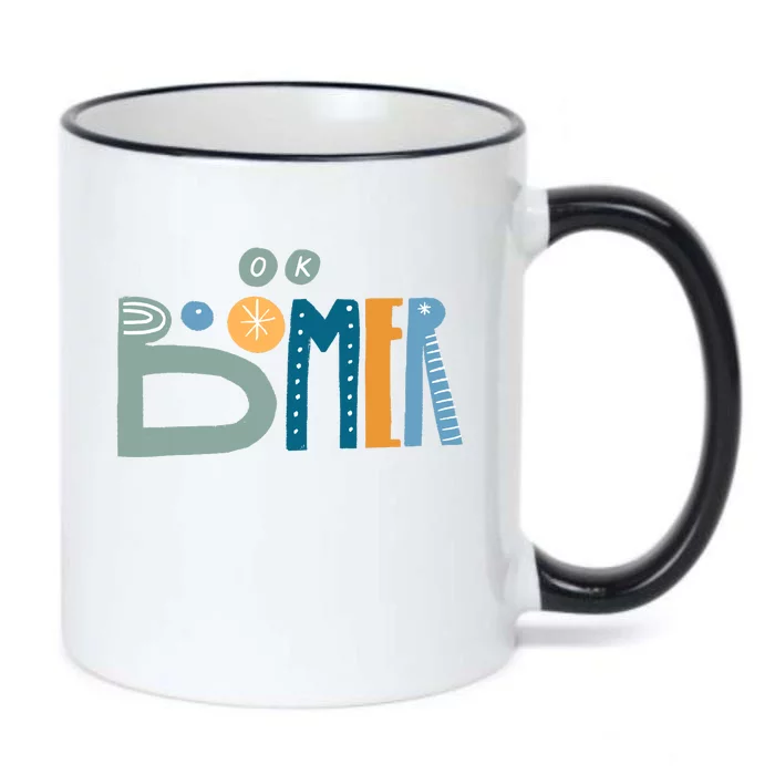 Ok Boomer Retro Style Black Color Changing Mug