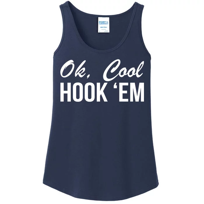 Ok Cool Hook'Em Texas Hook Em Ladies Essential Tank