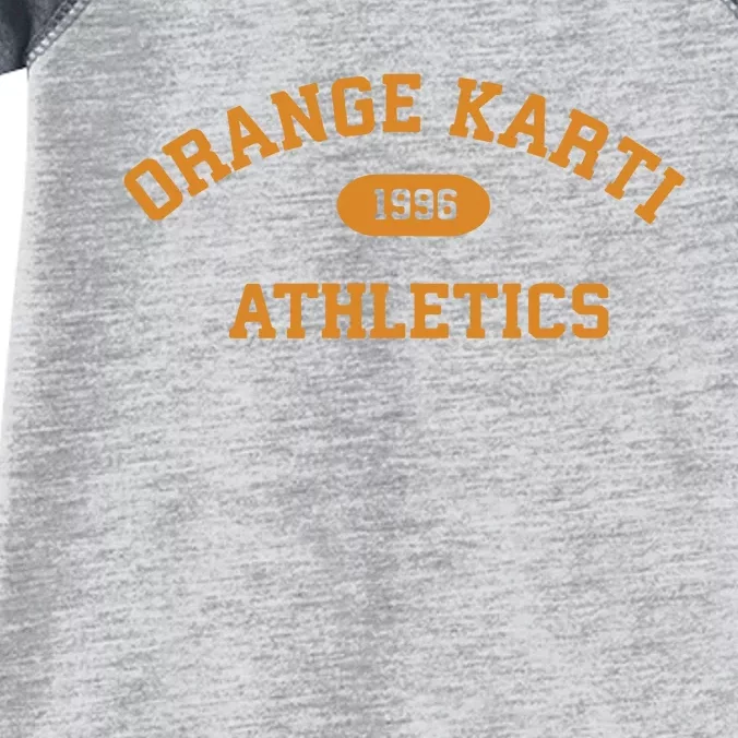 Orange Karti Athletics 1996 Infant Baby Jersey Bodysuit