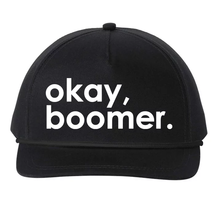 Okay, Boomer Millennial meme Snapback Five-Panel Rope Hat