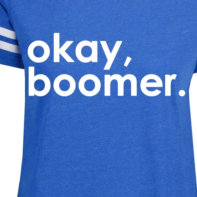 Okay, Boomer Millennial meme Enza Ladies Jersey Football T-Shirt