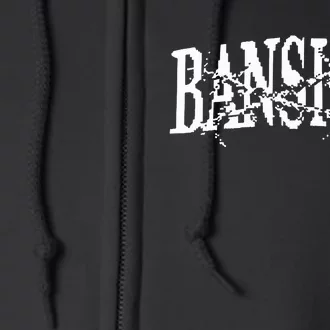 Oversized Knitted Banshee Full Zip Hoodie