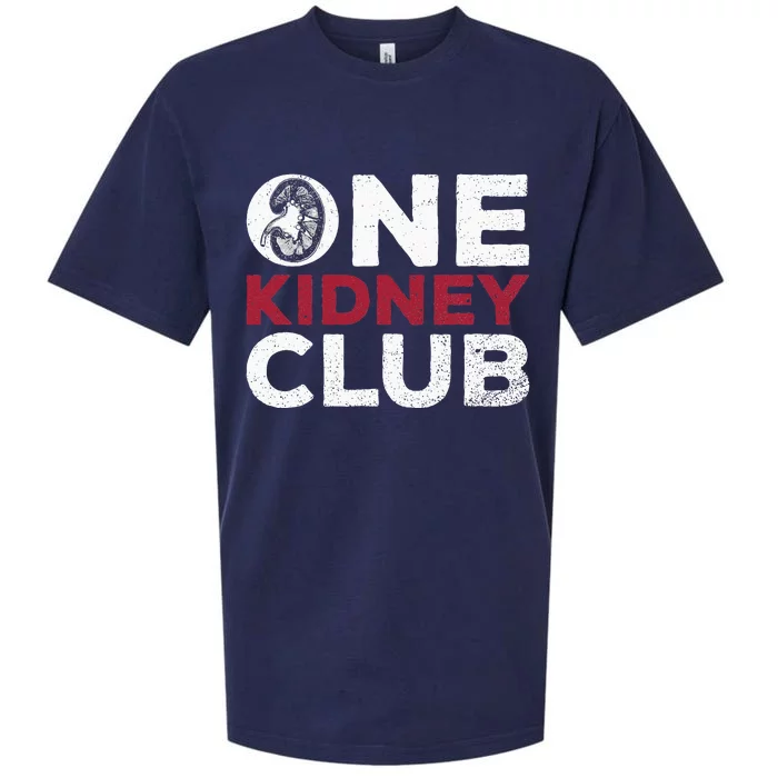 One Kidney Club Quote For A Kidney Donor Sueded Cloud Jersey T-Shirt