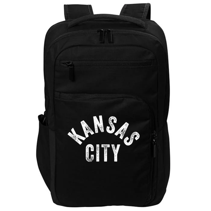 Original Kansas City Retro Vintage Blue KC Local Standard Impact Tech Backpack