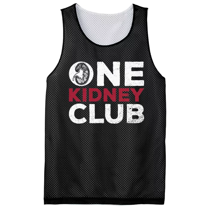 One Kidney Club Quote For A Kidney Donor Mesh Reversible Basketball Jersey Tank