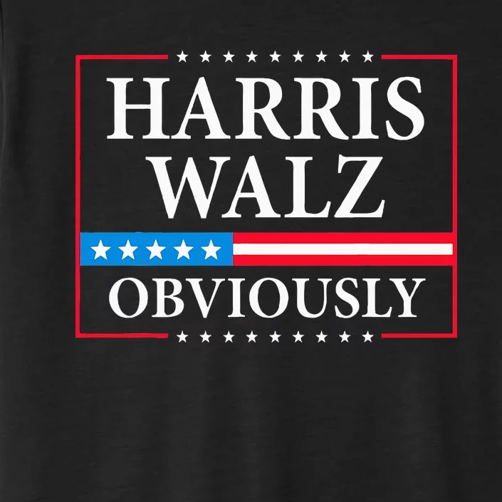 Obviously Kamala Harris Tim Walz 2024 ChromaSoft Performance T-Shirt