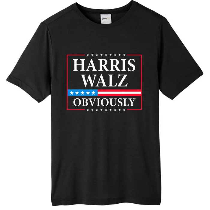 Obviously Kamala Harris Tim Walz 2024 ChromaSoft Performance T-Shirt