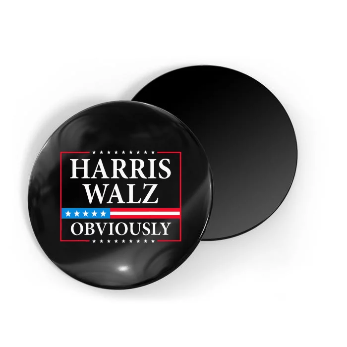 Obviously Kamala Harris Tim Walz 2024 Magnet