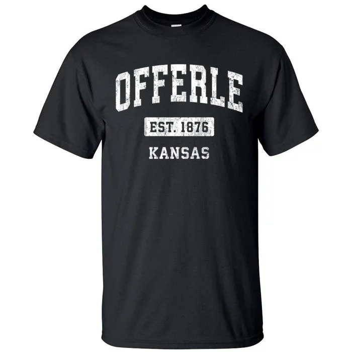 Offerle Kansas Ks Vintage Sports Established Tall T-Shirt