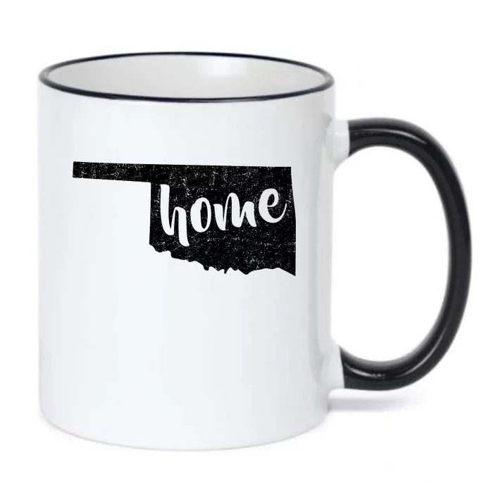 Oklahoma Home State Black Color Changing Mug