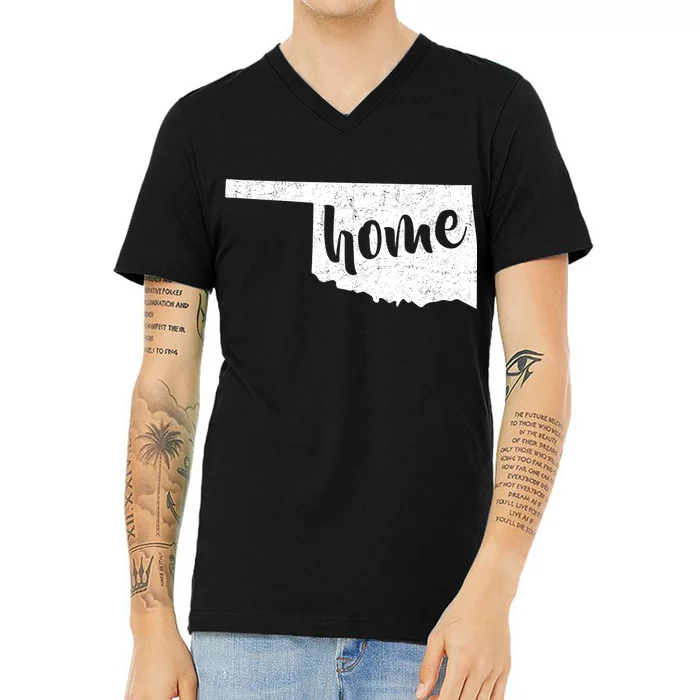 Oklahoma Home State V-Neck T-Shirt