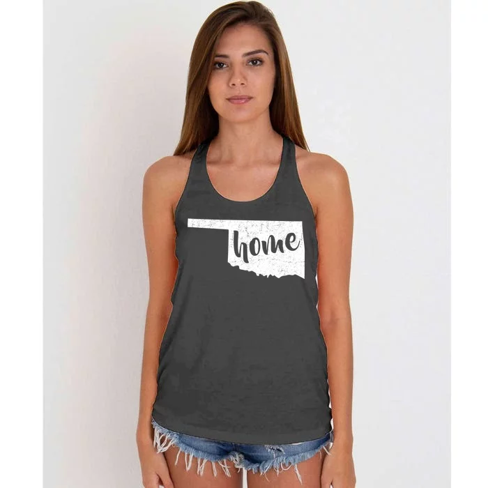 Oklahoma Home State Women's Knotted Racerback Tank