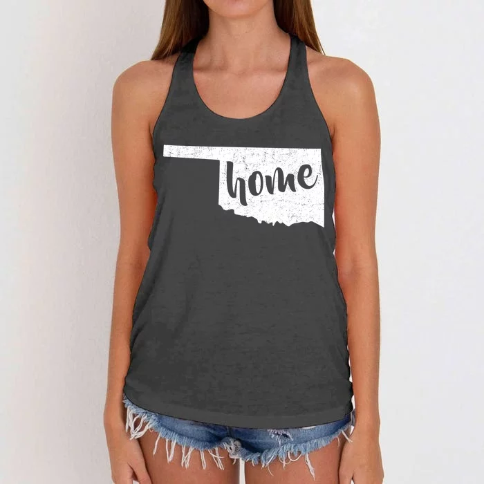 Oklahoma Home State Women's Knotted Racerback Tank