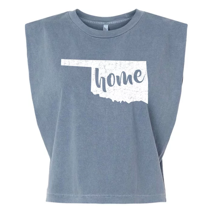 Oklahoma Home State Garment-Dyed Women's Muscle Tee