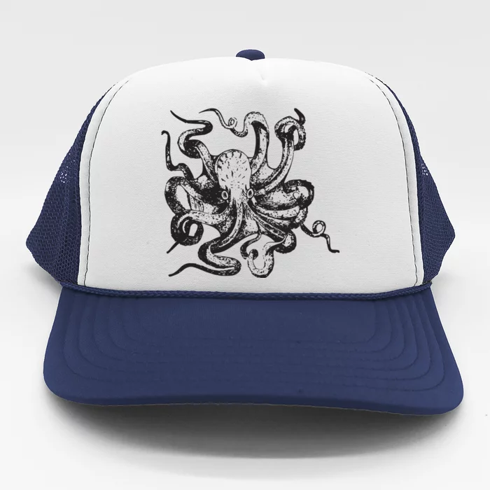 Octopus Kraken Men Women BoyGirl Tees Trucker Hat