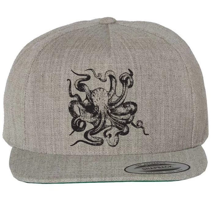 Octopus Kraken Men Women BoyGirl Tees Wool Snapback Cap