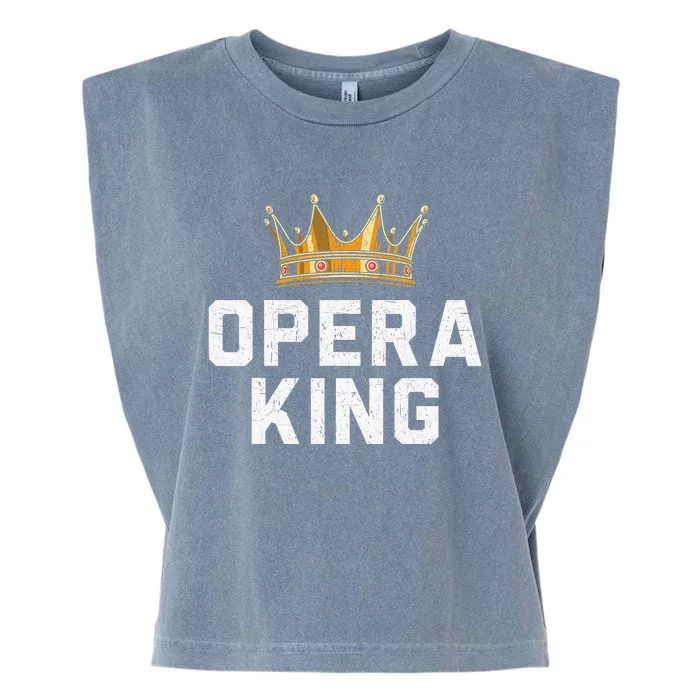 Opera King Music Voice Theater Opera Singer Singing Garment-Dyed Women's Muscle Tee