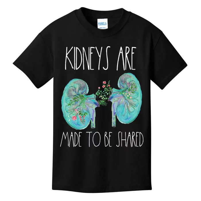 One Kidney Transplant Donor Kidney Surgery Shared Kidneys Kids T-Shirt