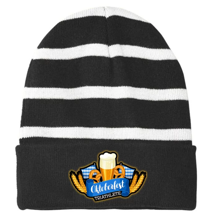 Oktober Fest Triathlete Striped Beanie with Solid Band