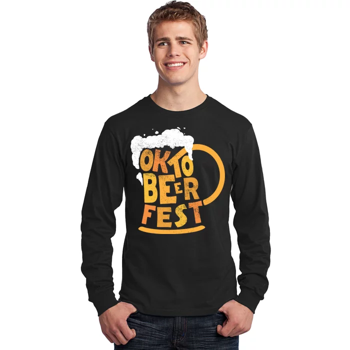 Oktoberfest Beer Fest Logo Long Sleeve Shirt