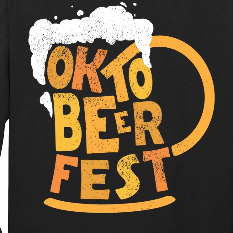 Oktoberfest Beer Fest Logo Long Sleeve Shirt