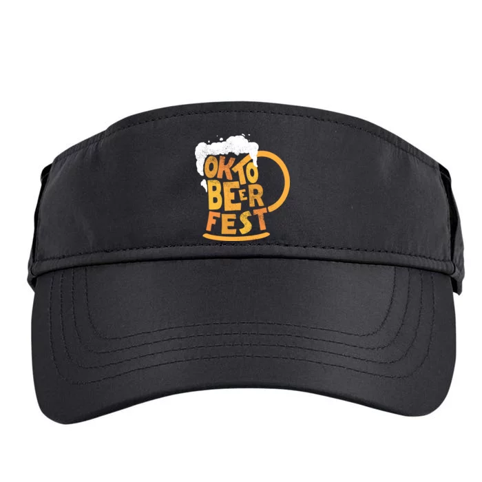 Oktoberfest Beer Fest Logo Adult Drive Performance Visor