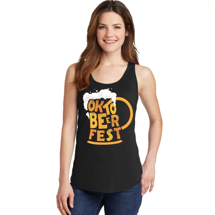 Oktoberfest Beer Fest Logo Ladies Essential Tank