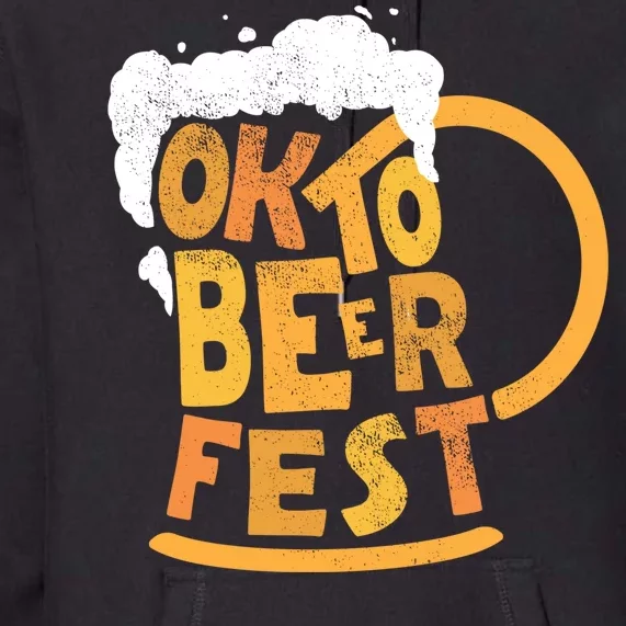 Oktoberfest Beer Fest Logo Premium Hoodie