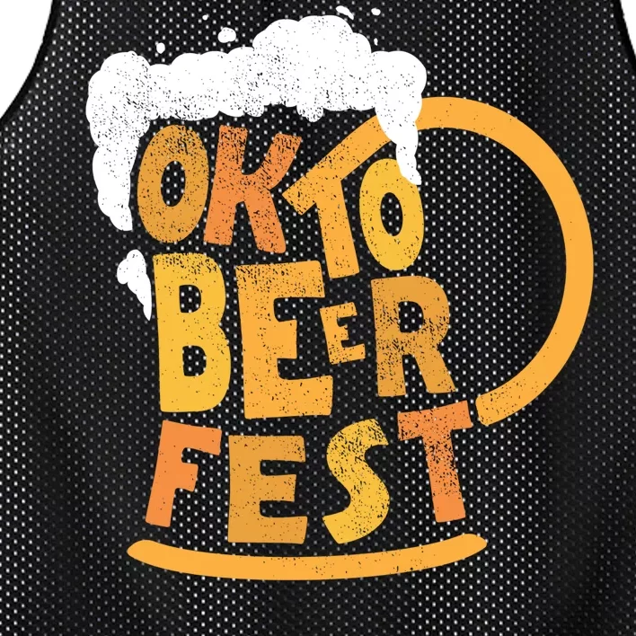 Oktoberfest Beer Fest Logo Mesh Reversible Basketball Jersey Tank