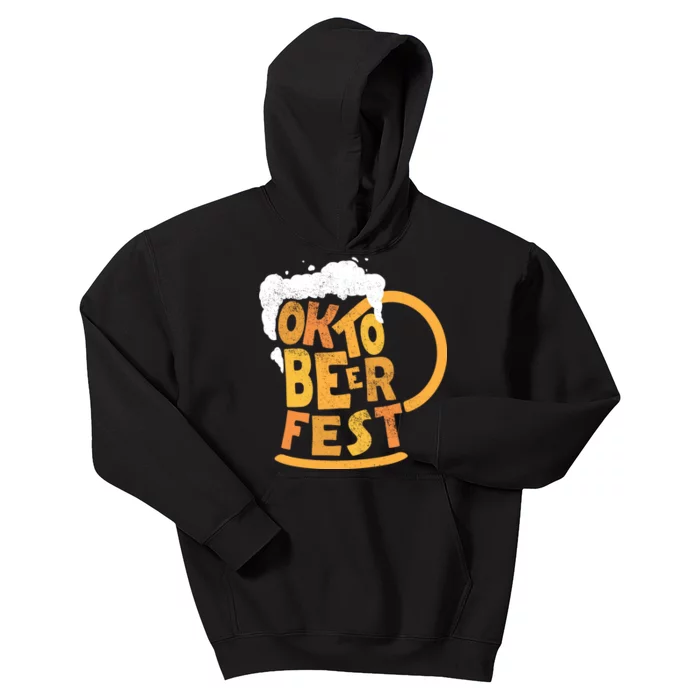 Oktoberfest Beer Fest Logo Kids Hoodie