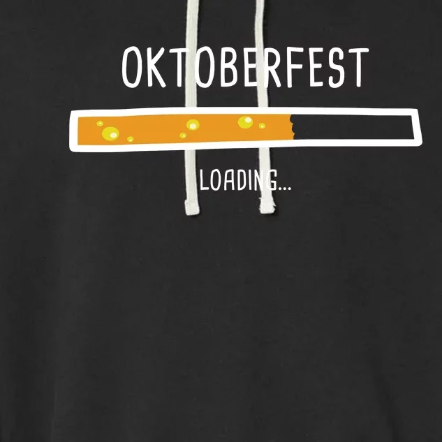 Oktoberfest Beer Loading Garment-Dyed Fleece Hoodie