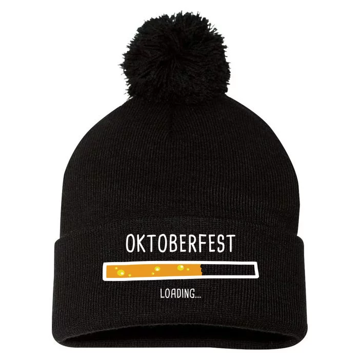 Oktoberfest Beer Loading Pom Pom 12in Knit Beanie