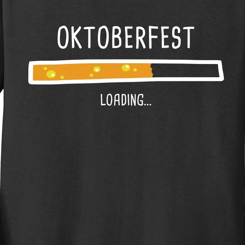 Oktoberfest Beer Loading Kids Long Sleeve Shirt