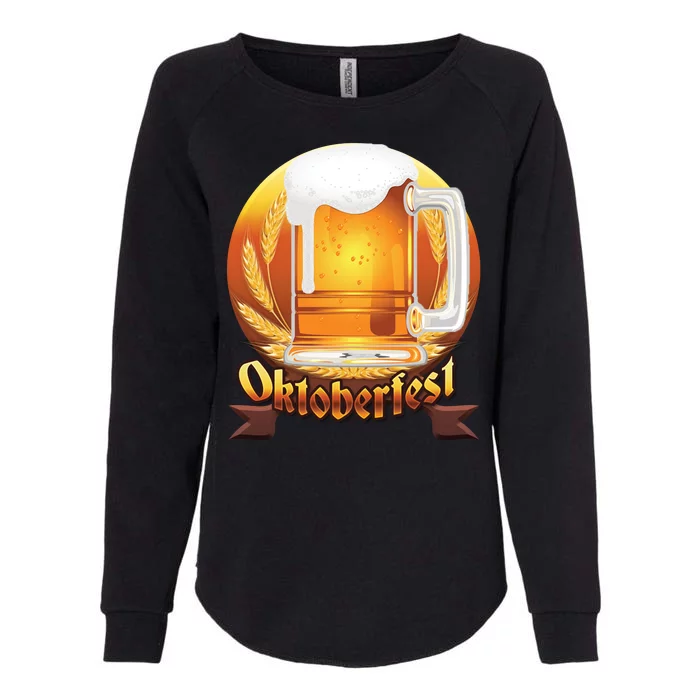 Oktoberfest Beer Logo Womens California Wash Sweatshirt