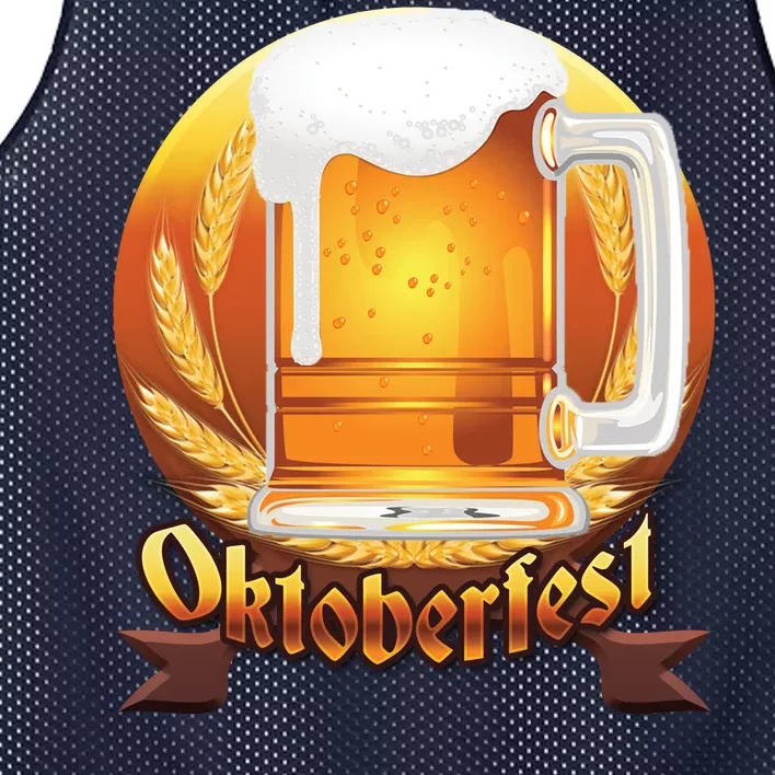 Oktoberfest Beer Logo Mesh Reversible Basketball Jersey Tank