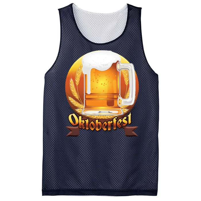 Oktoberfest Beer Logo Mesh Reversible Basketball Jersey Tank