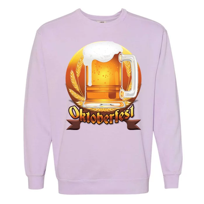 Oktoberfest Beer Logo Garment-Dyed Sweatshirt