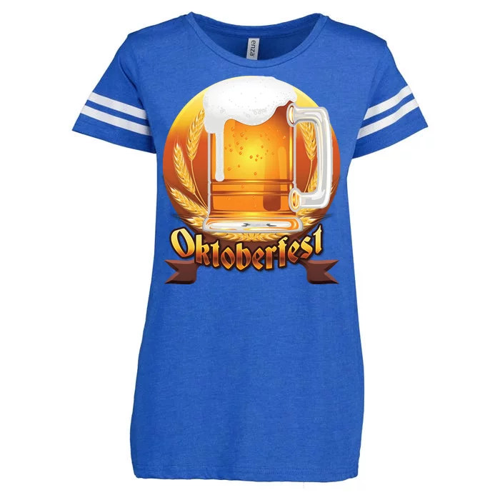 Oktoberfest Beer Logo Enza Ladies Jersey Football T-Shirt