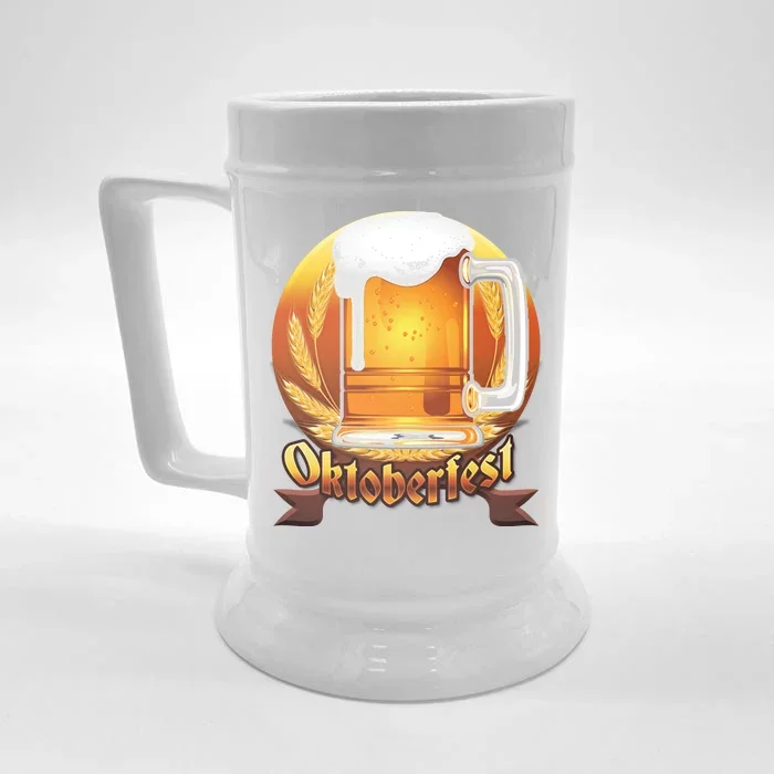 Oktoberfest Beer Logo Front & Back Beer Stein