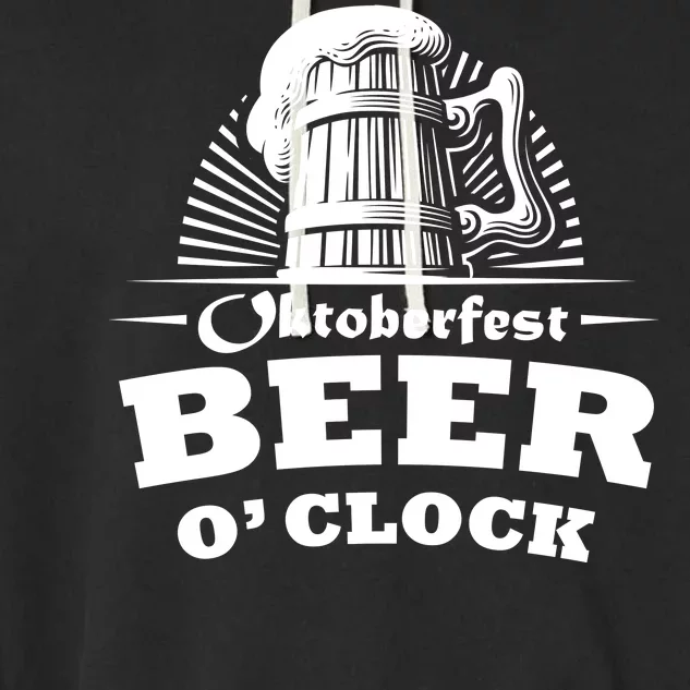 Oktoberfest Beer O'Clock Garment-Dyed Fleece Hoodie