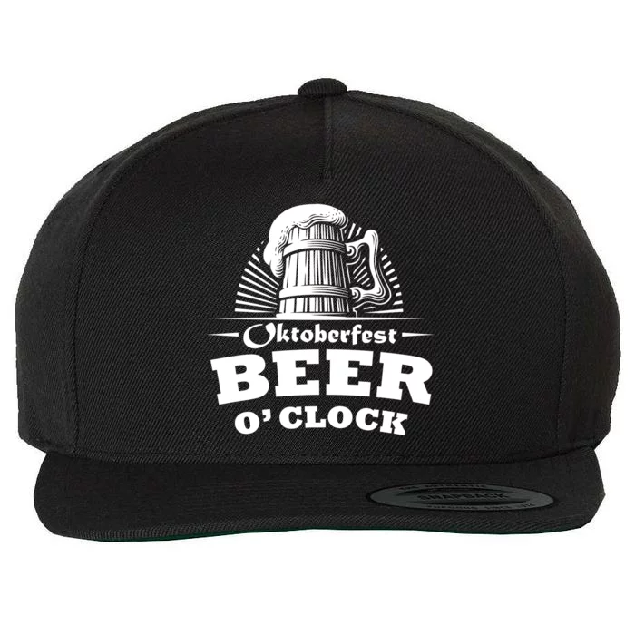 Oktoberfest Beer O'Clock Wool Snapback Cap