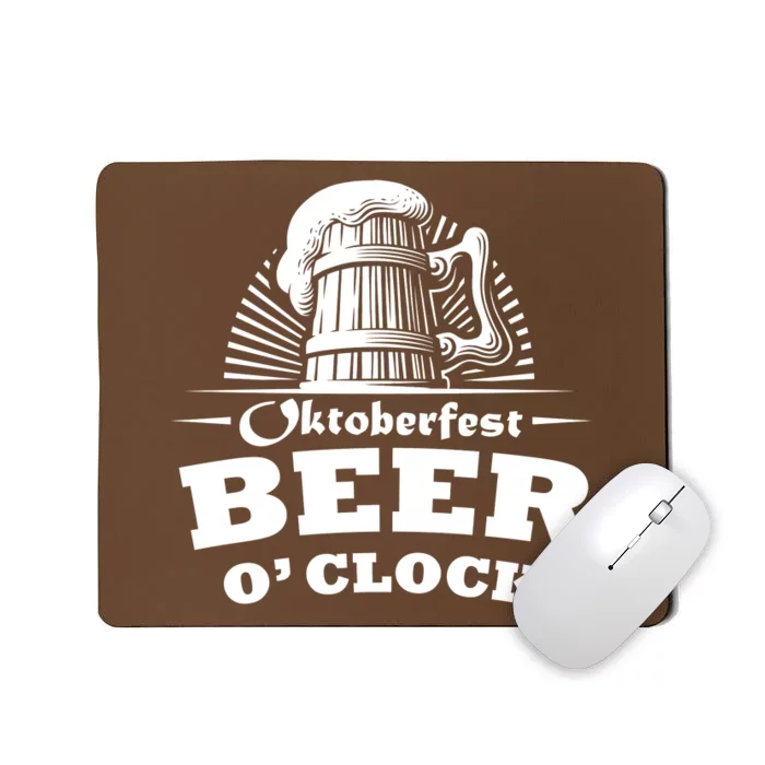 Oktoberfest Beer O'Clock Mousepad