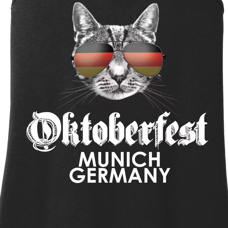 Oktoberfest Cat Munich Germany Ladies Essential Tank