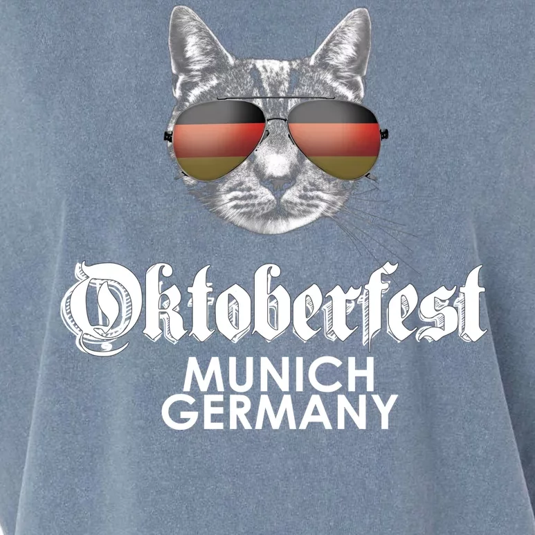 Oktoberfest Cat Munich Germany Garment-Dyed Women's Muscle Tee