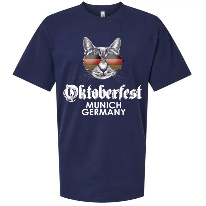 Oktoberfest Cat Munich Germany Sueded Cloud Jersey T-Shirt