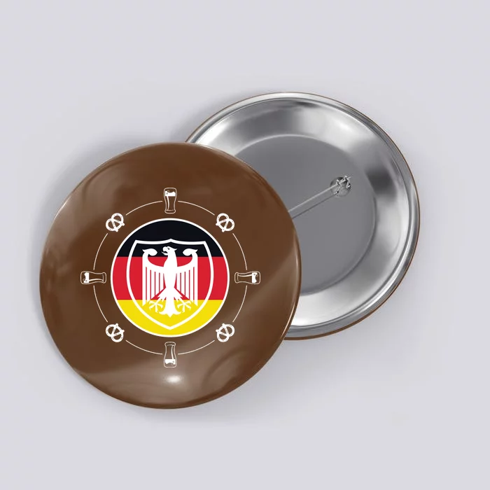 Oktoberfest Circle Eagle Flag Logo Button