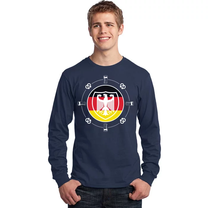 Oktoberfest Circle Eagle Flag Logo Tall Long Sleeve T-Shirt