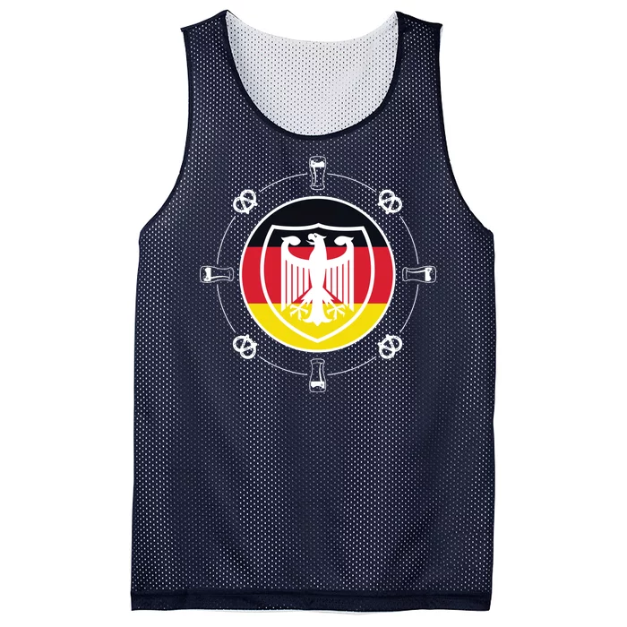 Oktoberfest Circle Eagle Flag Logo Mesh Reversible Basketball Jersey Tank