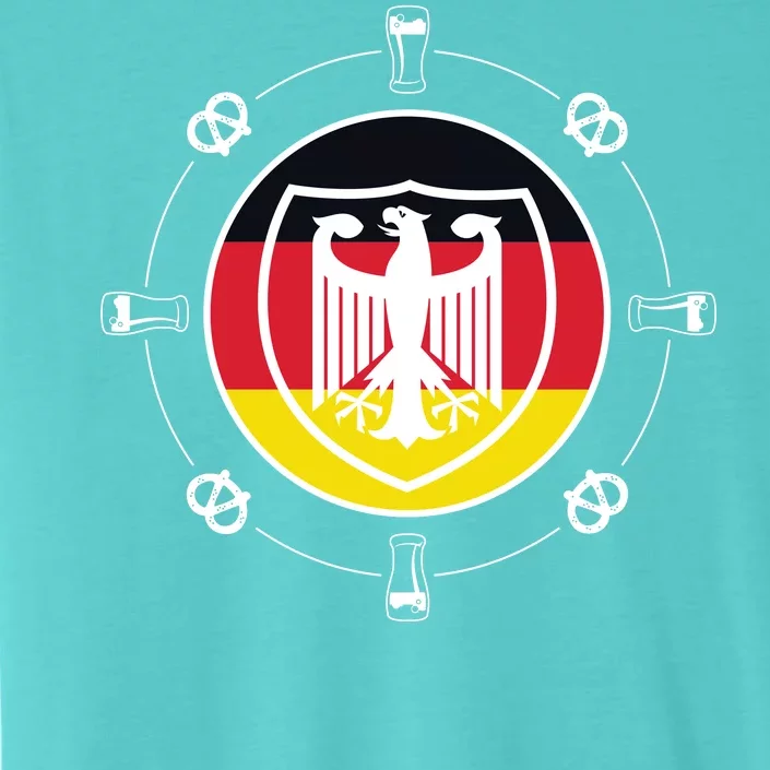 Oktoberfest Circle Eagle Flag Logo ChromaSoft Performance T-Shirt